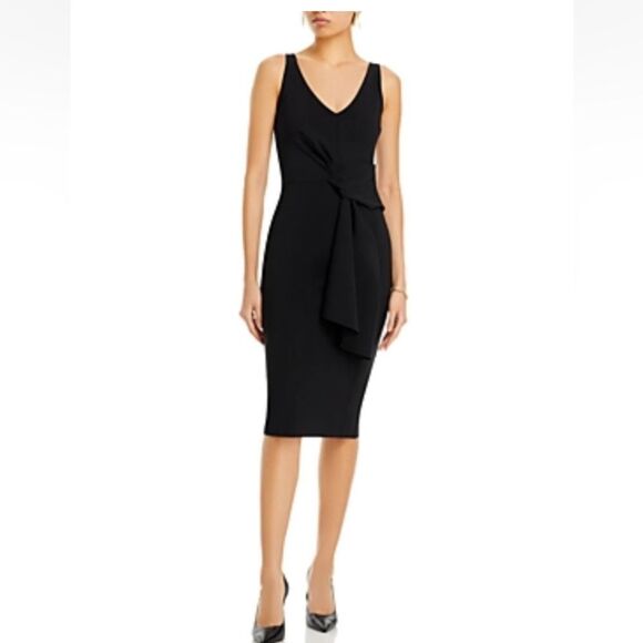 Chiara Boni La Petite Robe Yoko Twist Front Dress  NWT 44/M $695 - Picture 2 of 5